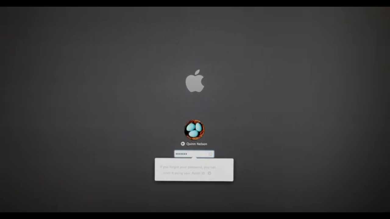 apple laptop forgot password